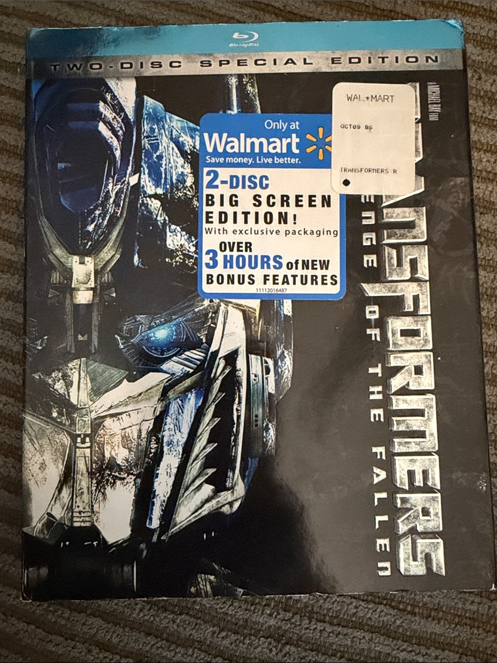 Blu Ray 2 Disc Transformers Revenge of the Fallen with Special Features